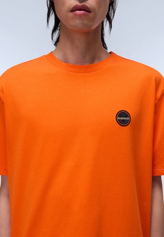 NAPAPIJRI Póló 'S-Badge' - narancs
