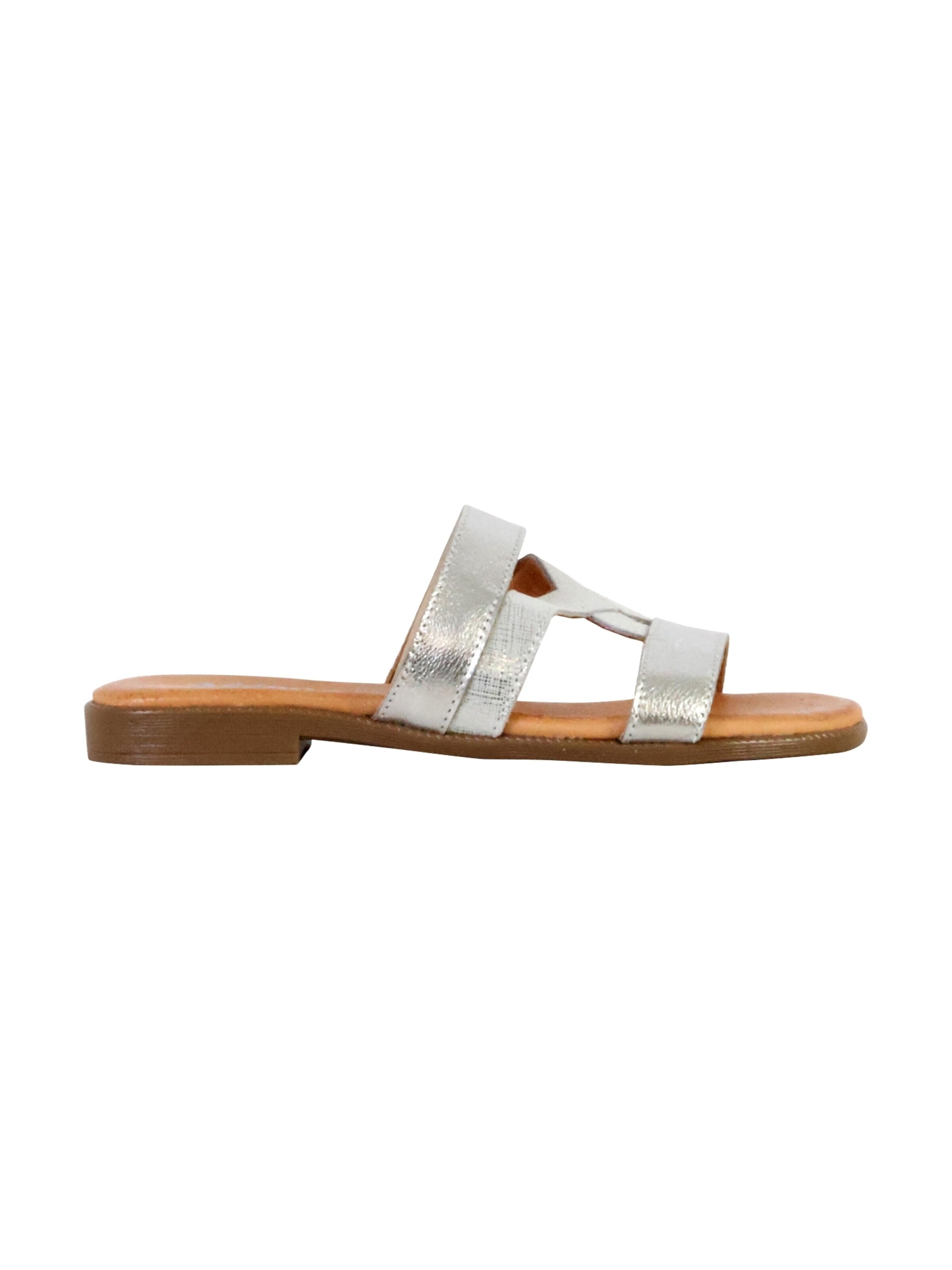 Mule 'Alenoa Leder-Pantoletten' The Divine Factory en argent