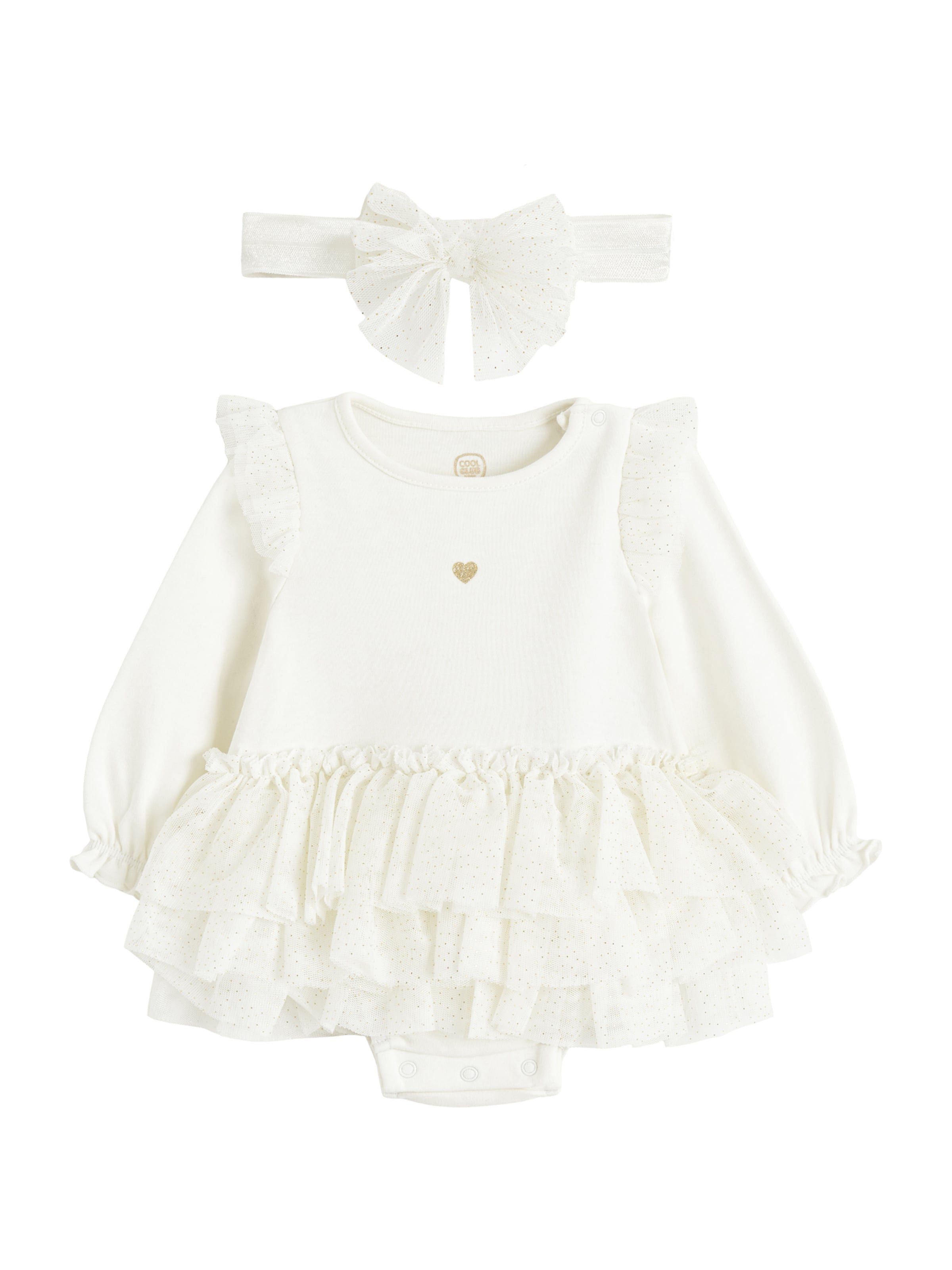 Cool Club Overall in White: front