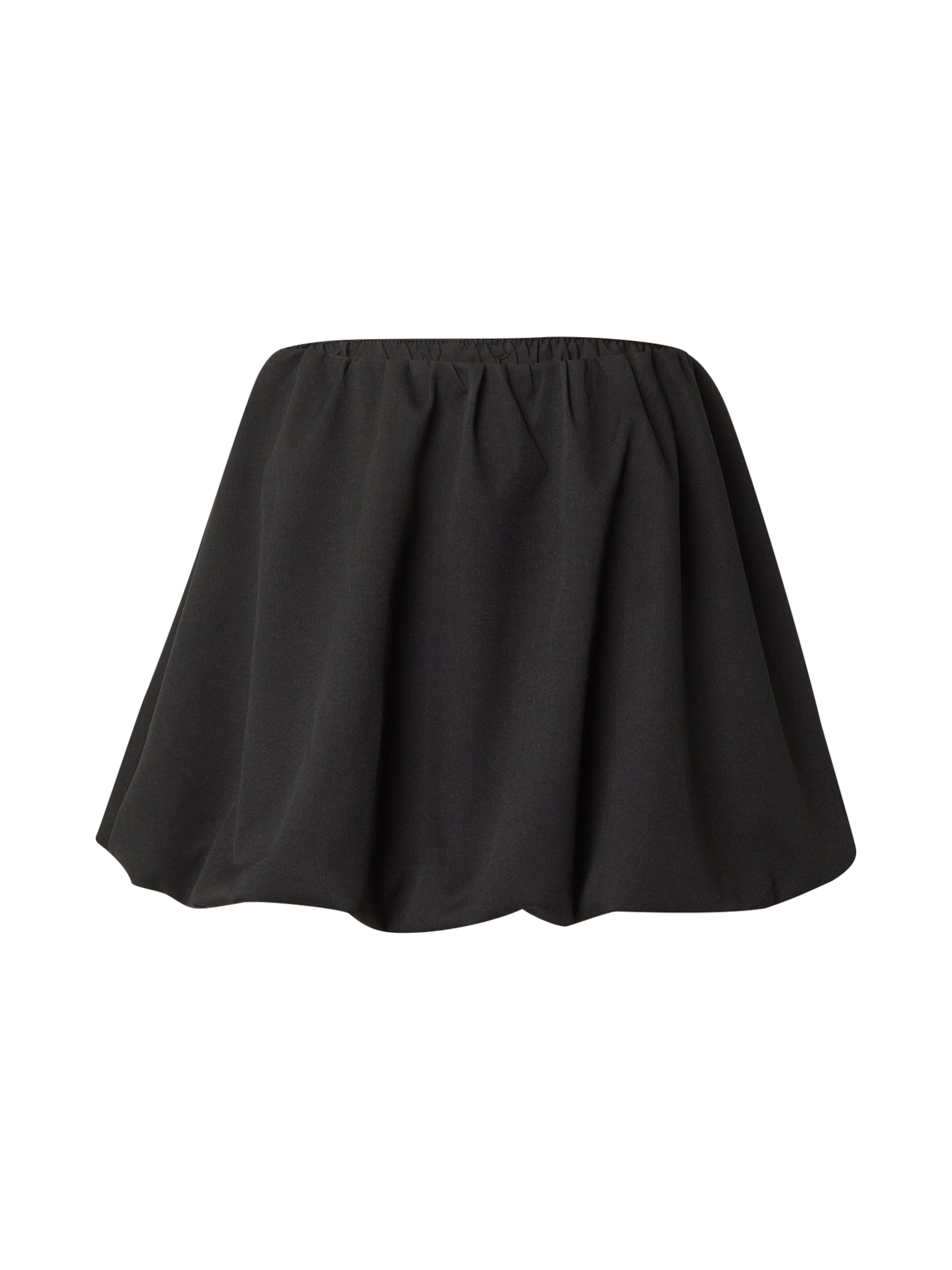 Gonna 'PCNALILA' di PIECES in nero: frontale