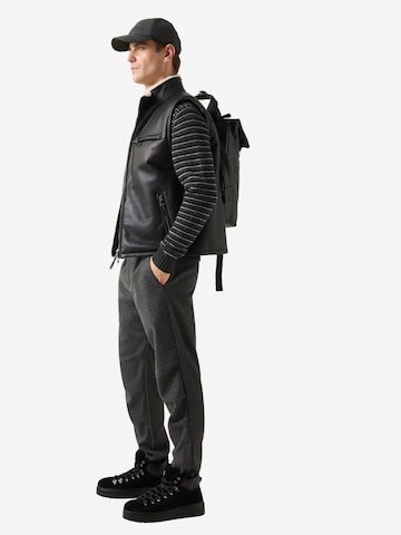 BOGNER Regular Pleat-front trousers 'Sergio' in Grey