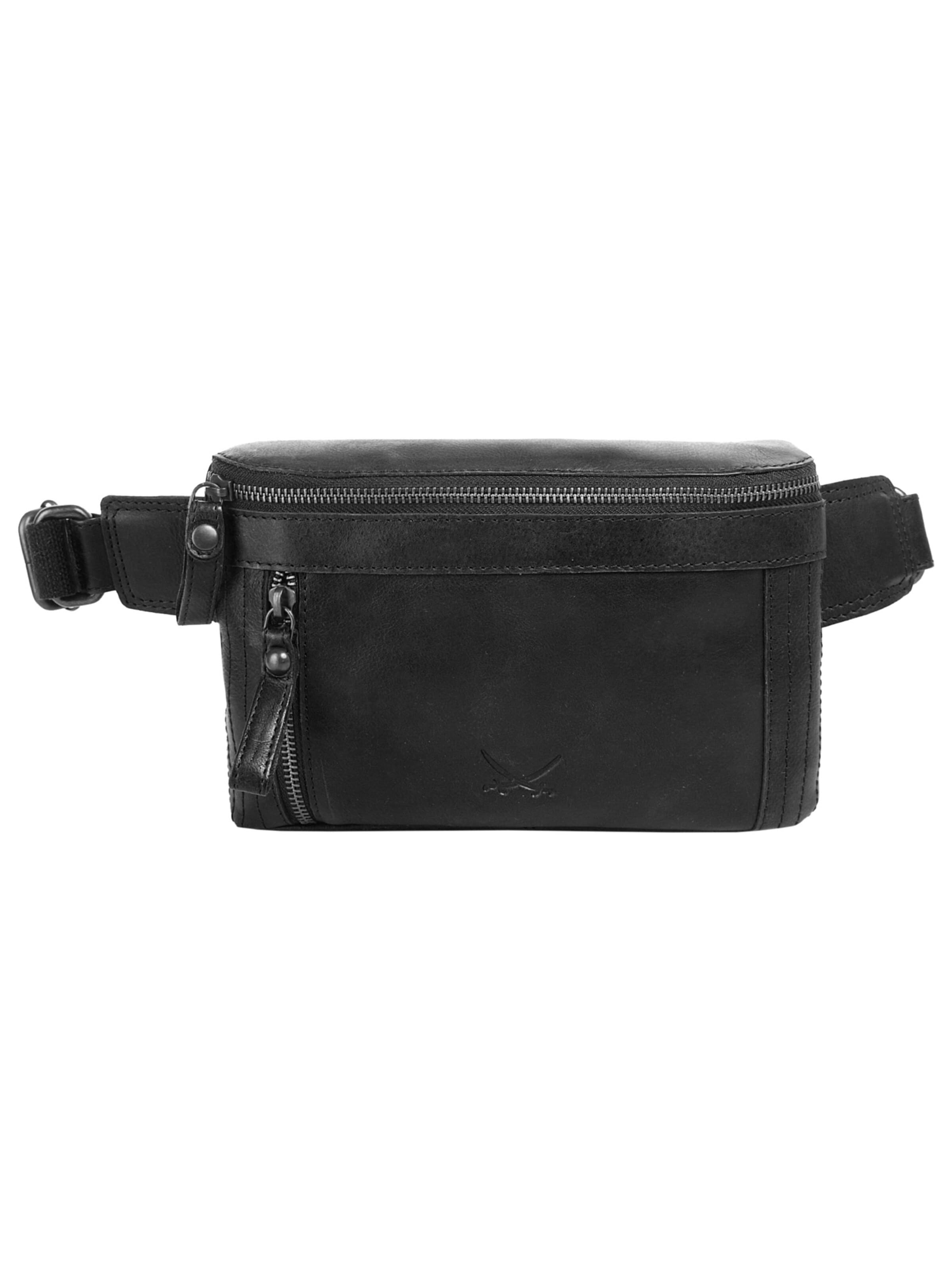 SANSIBAR Belt bag in Black: front