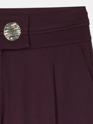 Dilvin Wide leg Pants in Red