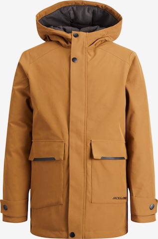 Veste mi-saison 'ETIKO' Jack & Jones Junior en marron : devant