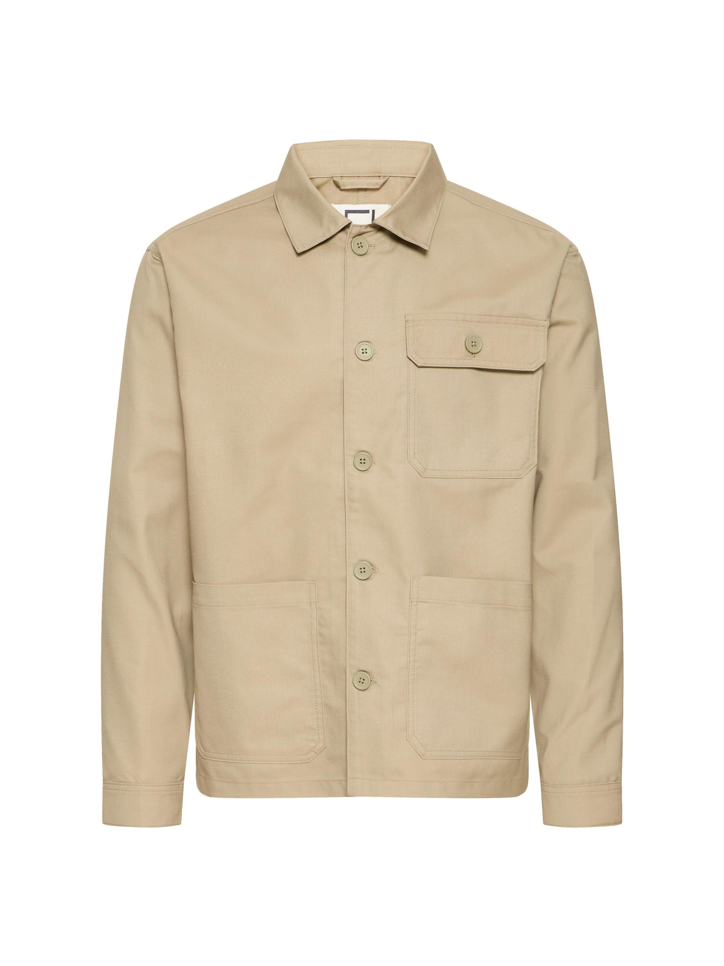 Casual Friday Hemdjacke ' CFEvans ' in Grün: Vorderseite