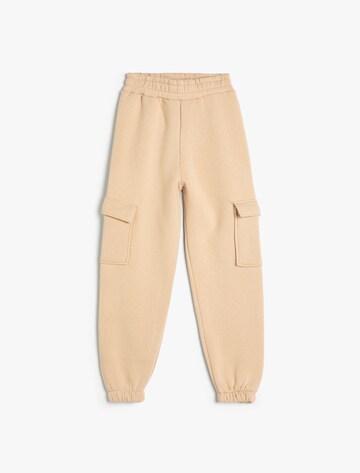 Koton Tapered Pants in Beige: front