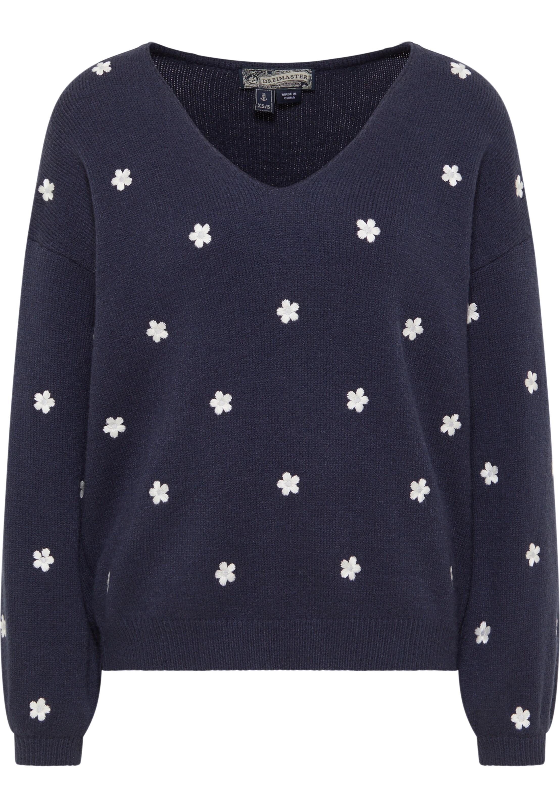 DreiMaster Vintage Pullover in Blau: Vorderseite