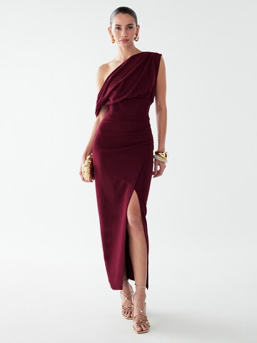 BWLDR - Vestido de noche 'Rhodia' en rojo: frente