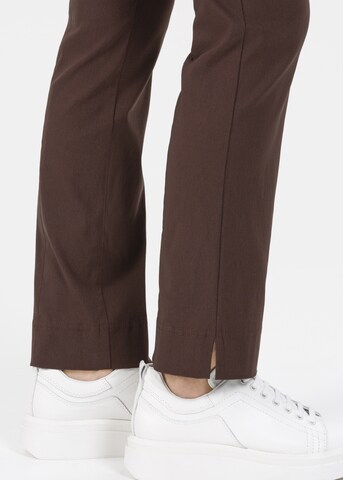 STEHMANN Slim fit Pants 'Ina' in Brown