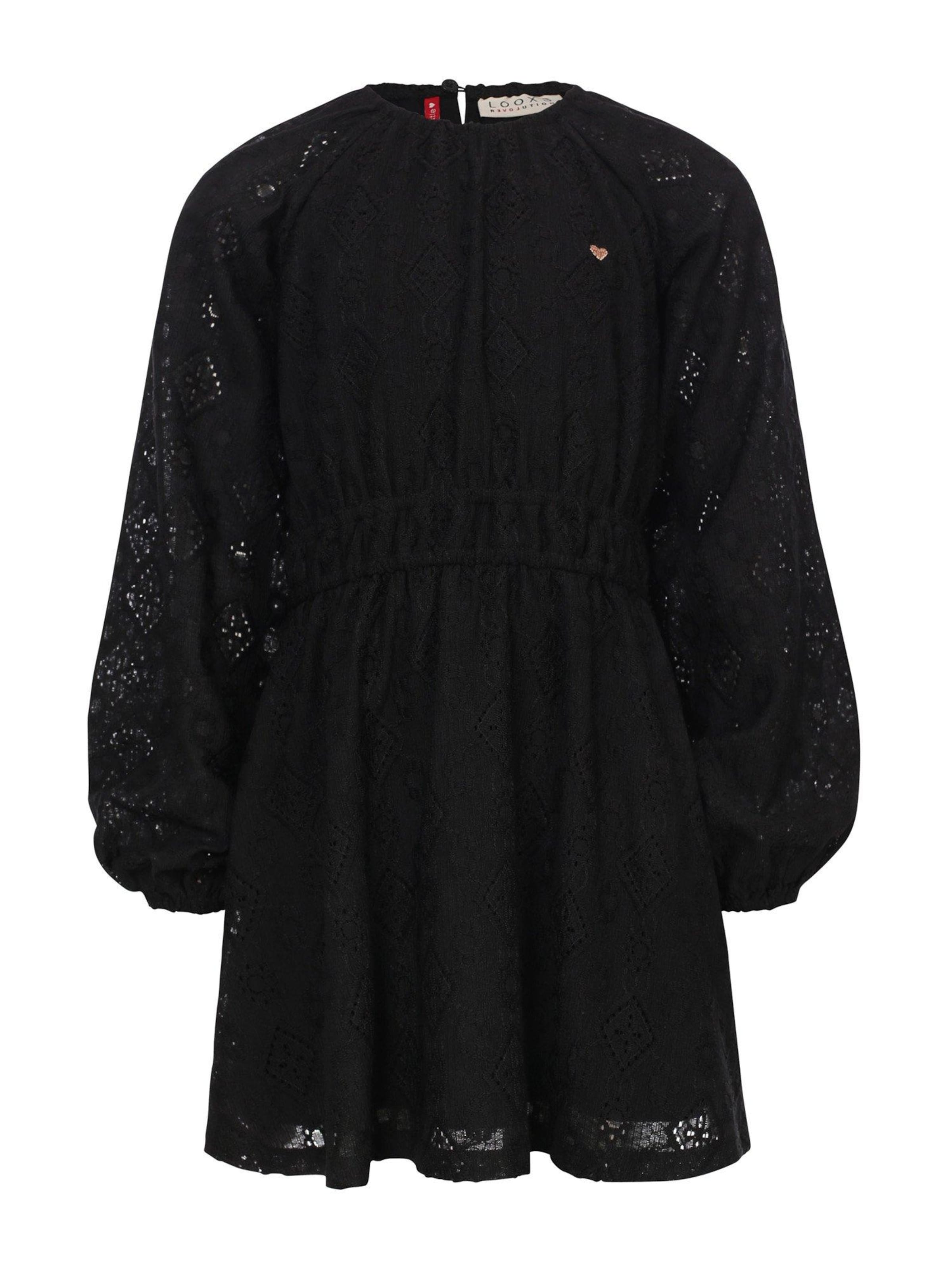 Looxs Revolution Jurk in Zwart: voorkant