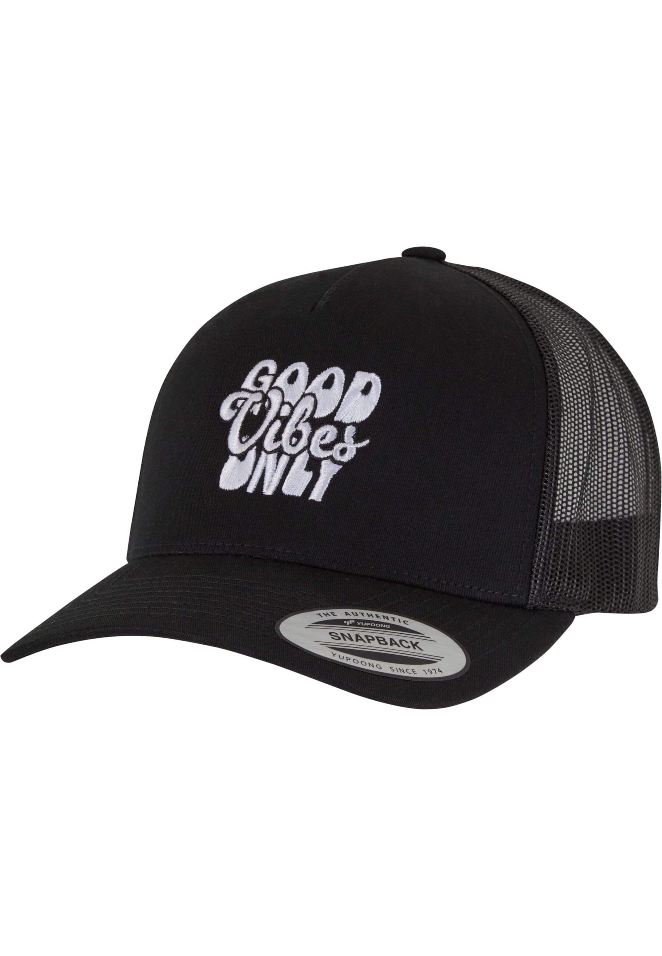 Casquette 'Good Vibes Only ' Mister Tee en noir : devant