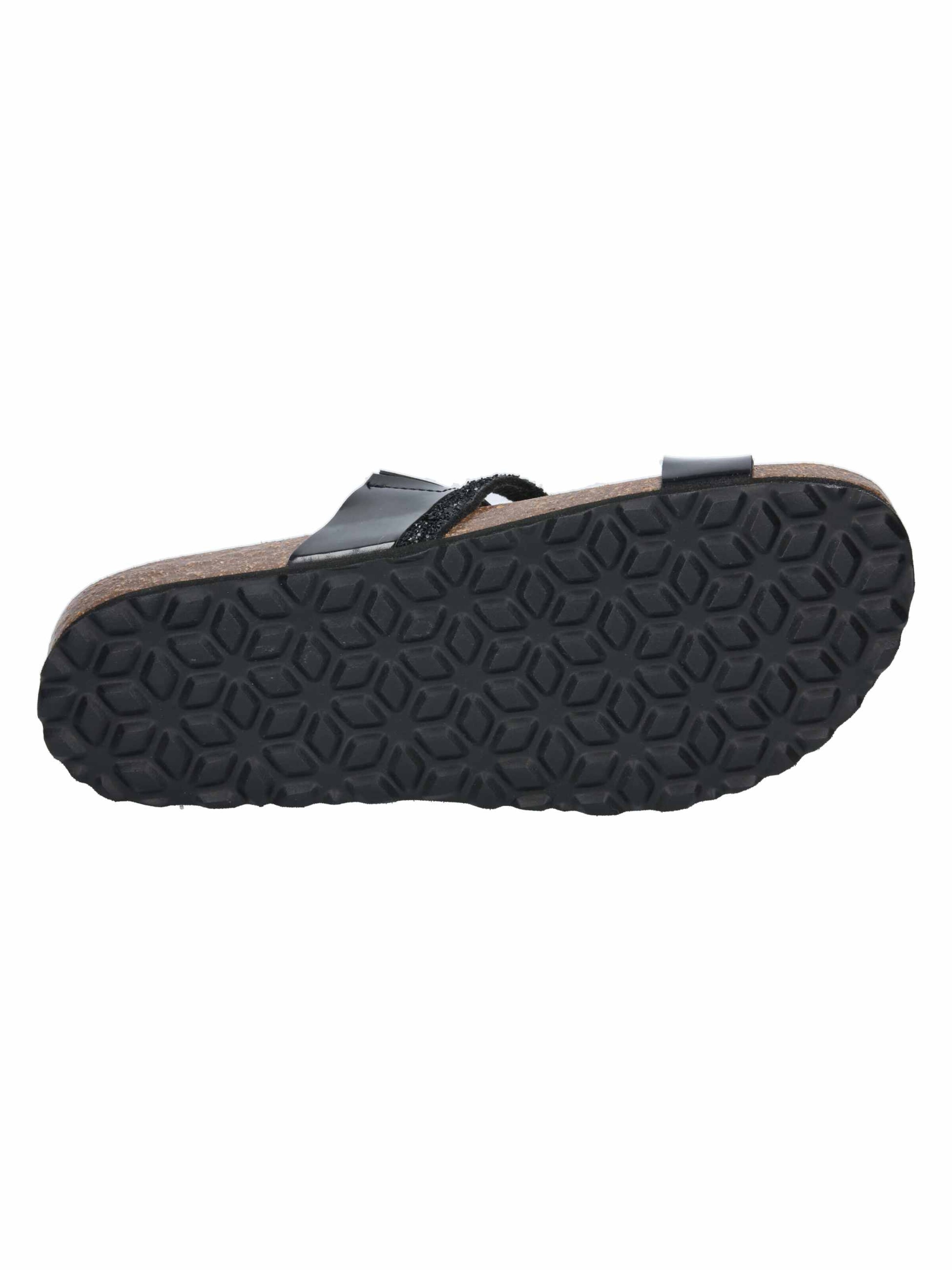 LICO Pantolette 'Bioline Glitter' in Schwarz