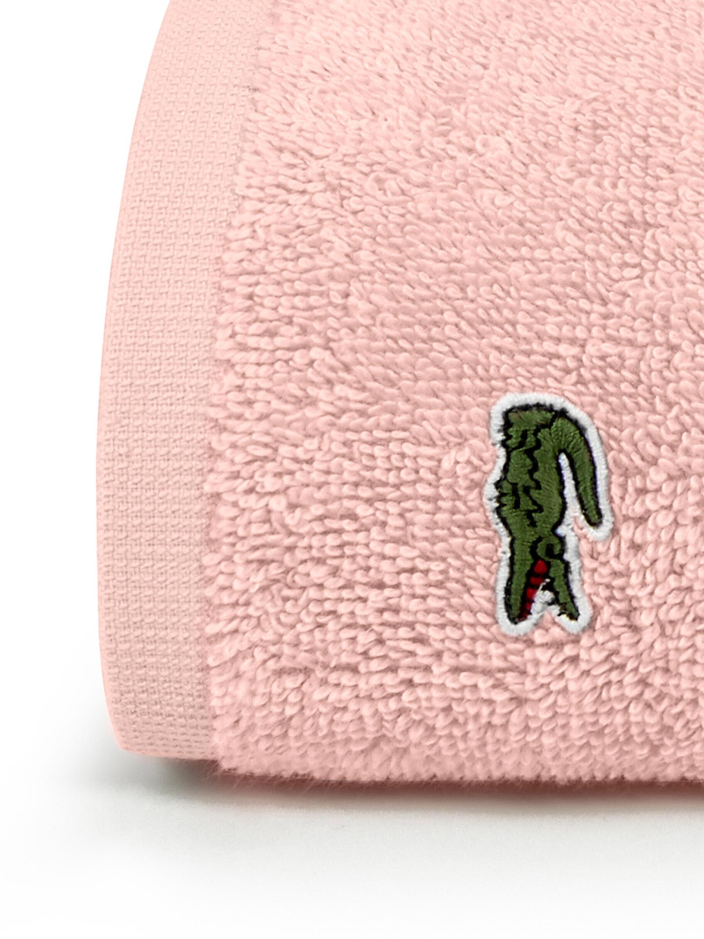 LACOSTE Handtuch 'LLECROCO'‌ in Pink