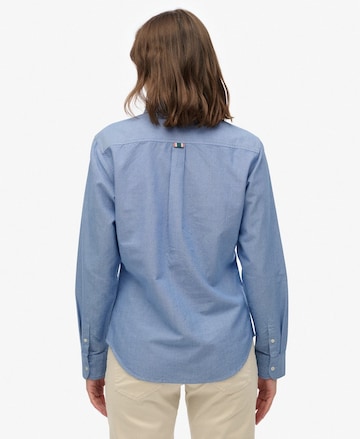 Superdry Blouse 'Oxford' in Blauw