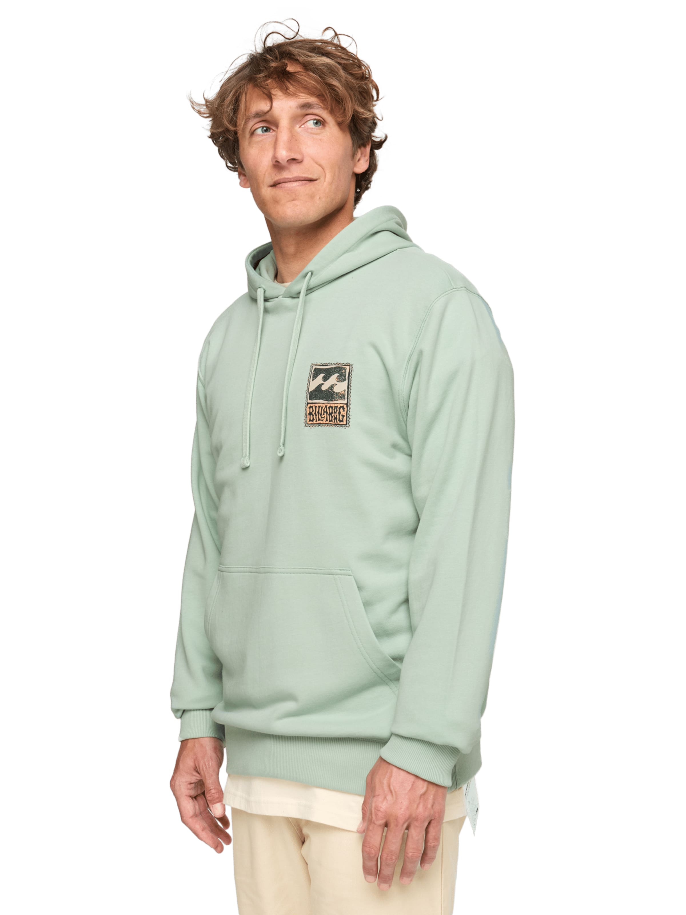 Bluză de molton 'Stamp' de la BILLABONG pe verde