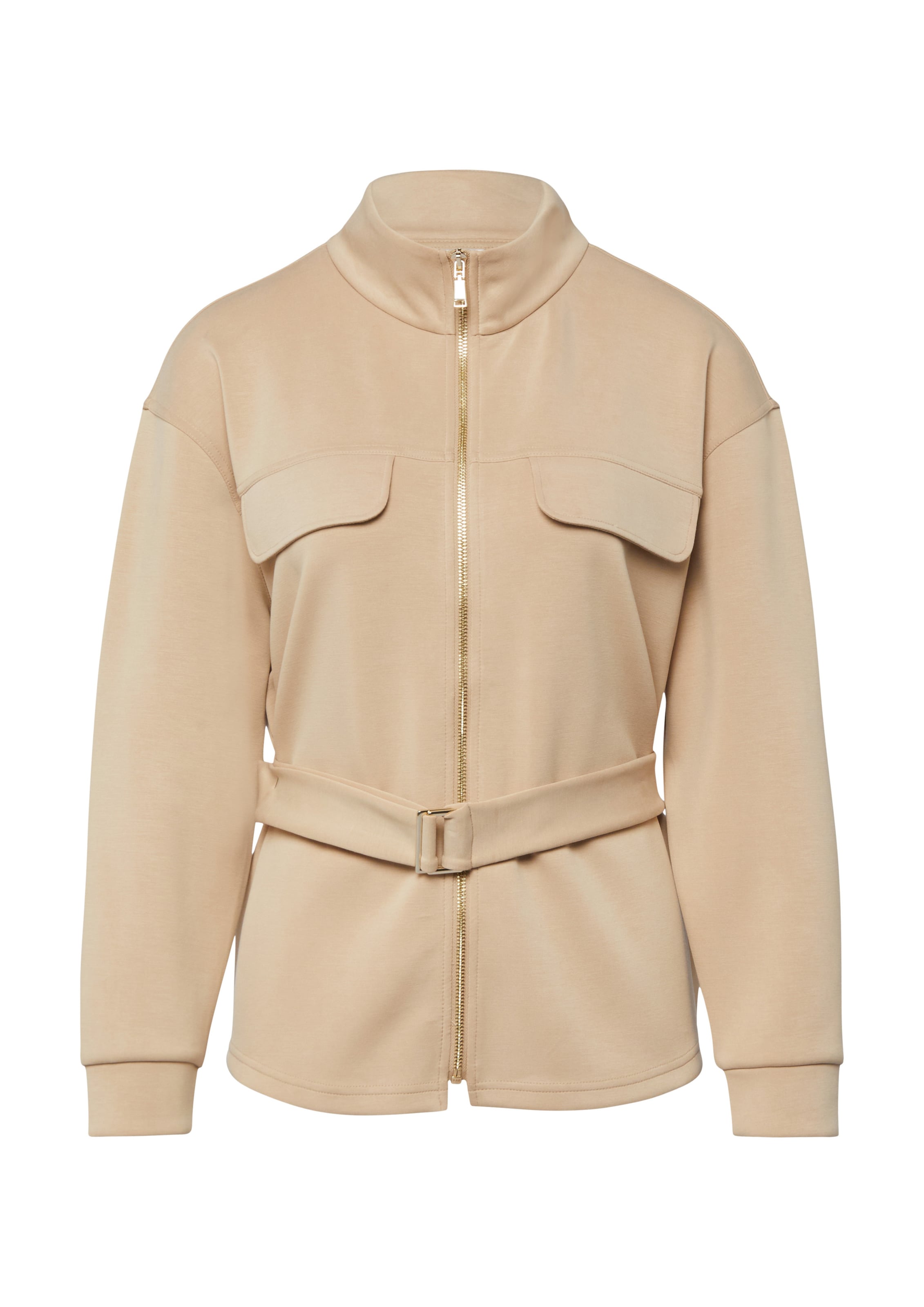 Veste de survêtement COMMA en beige : devant