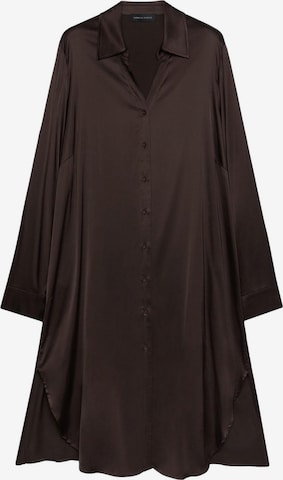 Abito camicia di Fiorella Rubino in marrone: frontale