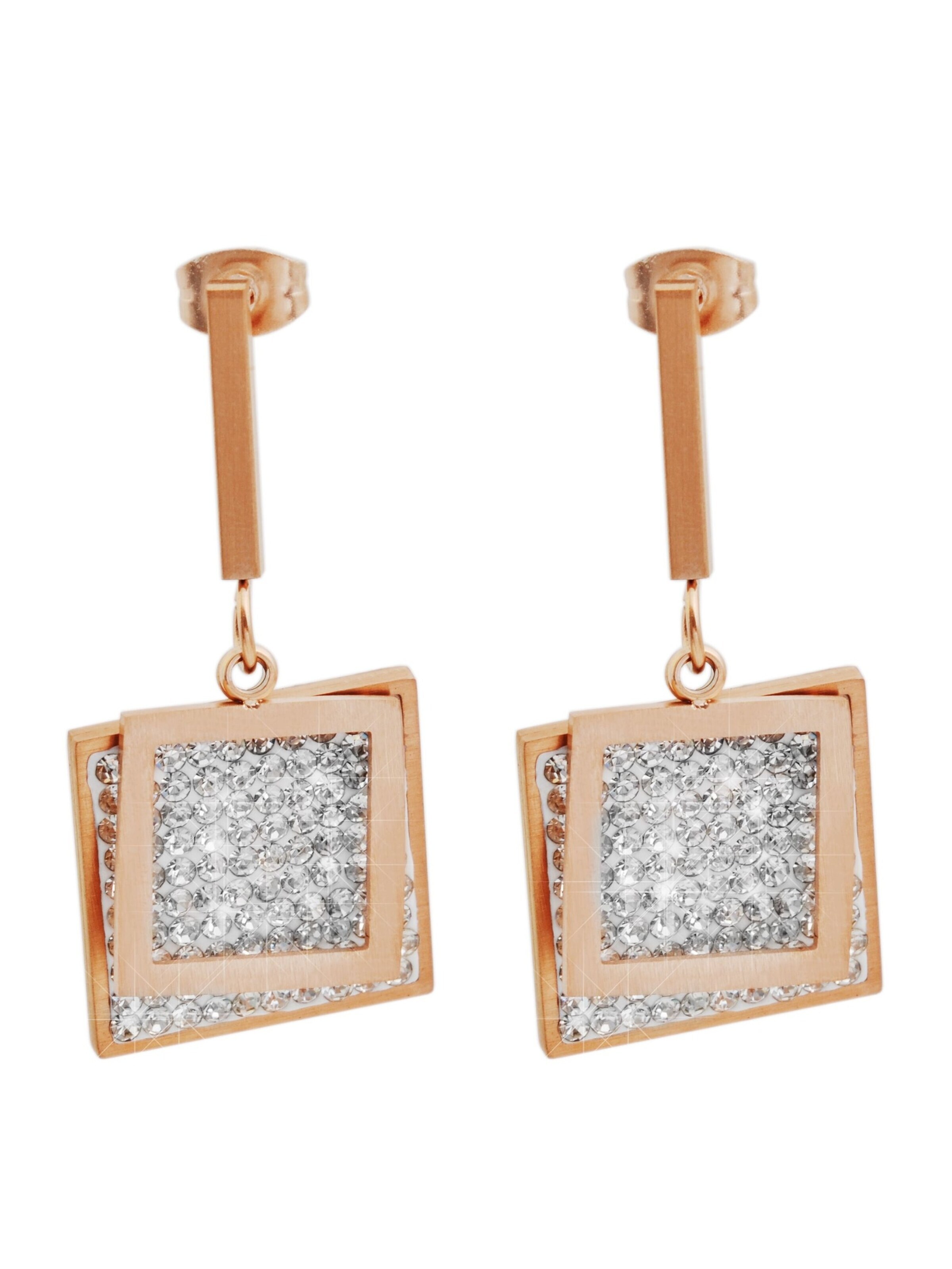 Akzent Earrings 'Almendra, langlebig' in Gold: front