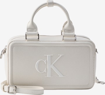Calvin Klein Handbag 'BOLD CK ELONGATED' in White: front