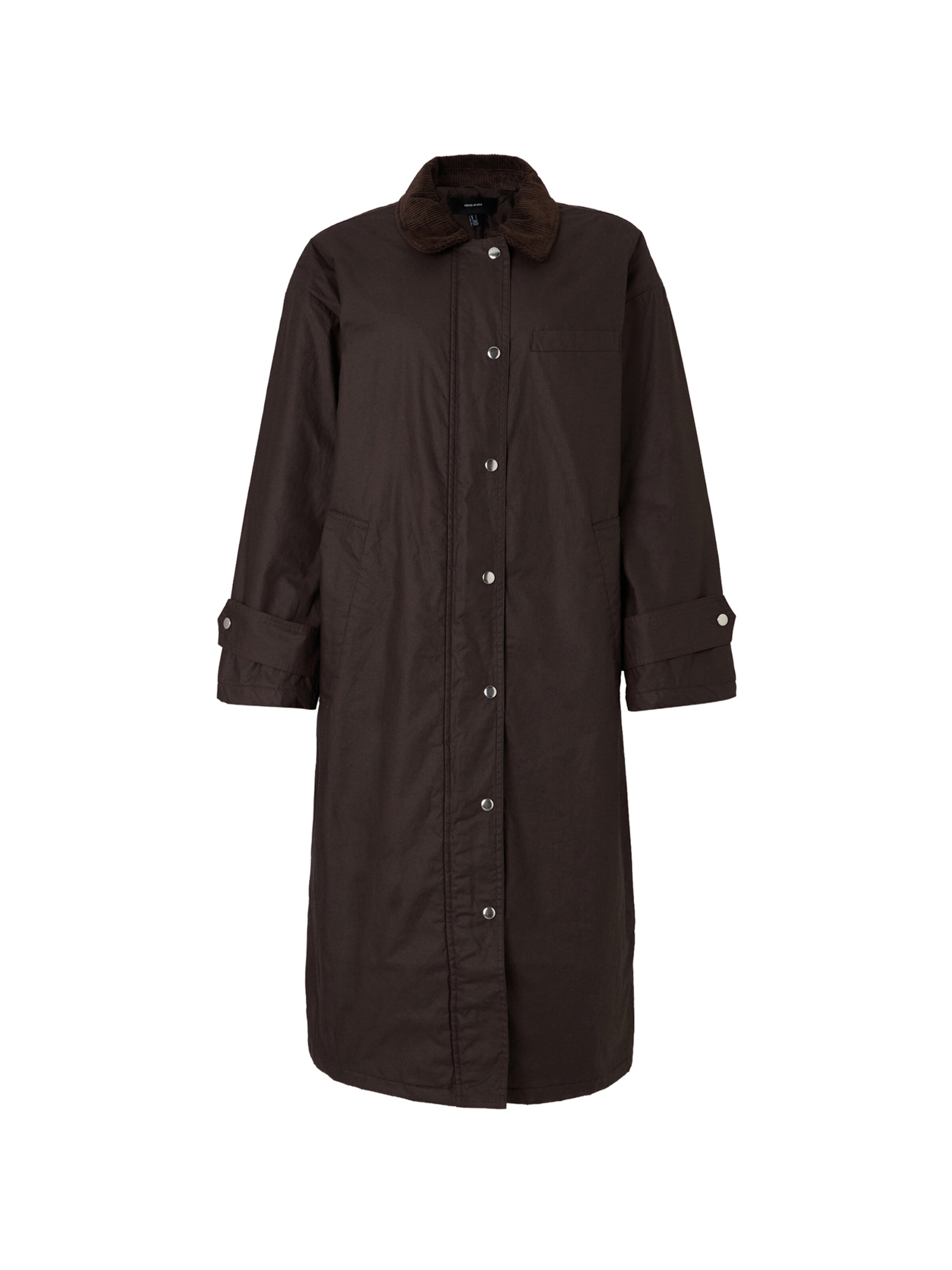 VERO MODA Between-Seasons Coat 'VMZODIAC' in Brown: front