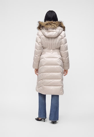bēšs GUESS Ziemas mētelis 'NEW MARINA': no aizmugures