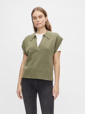 OBJECT Sweater 'Kamera' in Green: front