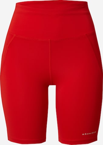 Röhnisch Skinny Sportbroek in Rood: voorkant