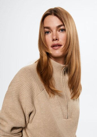 MANGO Sweter 'Pisa' w kolorze brązowy