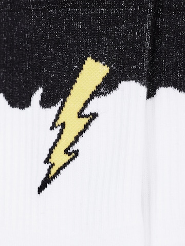 The Rad Black Kids - Calcetines 'Ombre Bolt Sock 2 Pack' en blanco