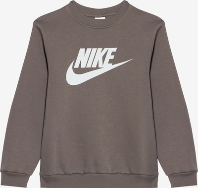 Nike Sportswear Collegepaita 'CLUB FLC' koossa 122-128 värissä mudanvärinen / valkoinen, Tuotenäkymä