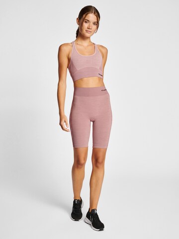 Hummel Bustier Sporttop 'Lea' in Pink