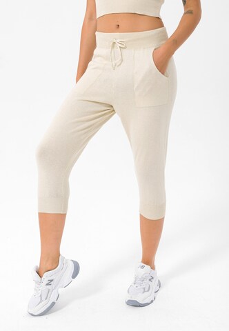Effilé Pantalon de sport 'Capri' Felix Hardy en beige