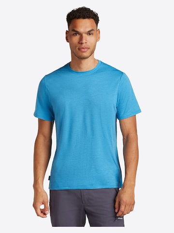 ICEBREAKER - Camisa 'Merino Linen Tee' em azul
