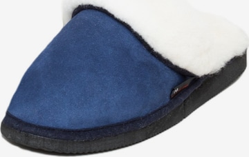 kitz-pichler Hausschuh 'Lammfellhausschuhe Pala' in Blau: Vorderseite