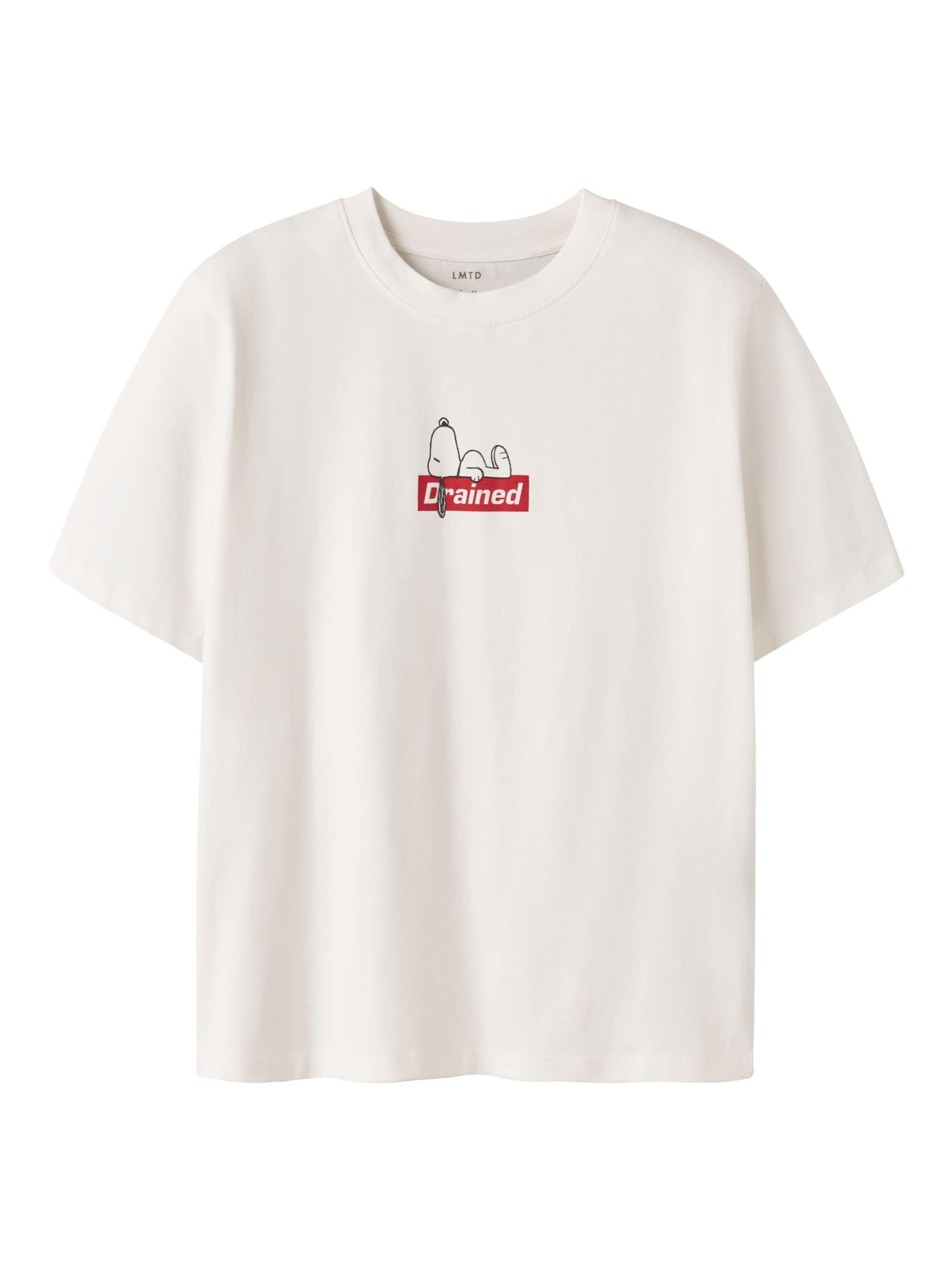LMTD - Camiseta 'Snoopy' en blanco: frente
