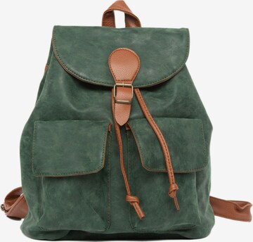 BagMori Backpack in Green: front