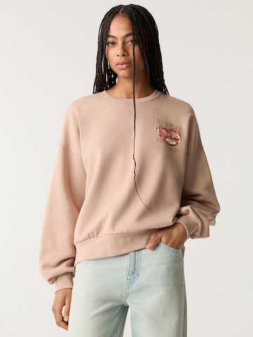 Pull&Bear Sweatshirt in Roze: voorkant