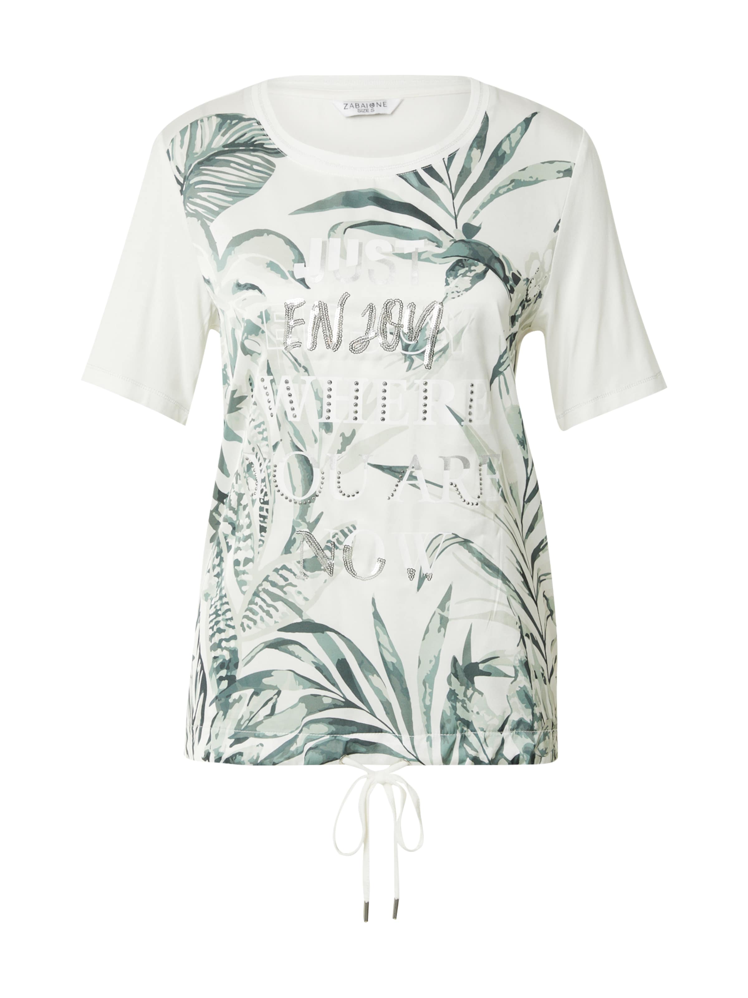 balta ZABAIONE Marškinėliai 'Ab44ril': priekis