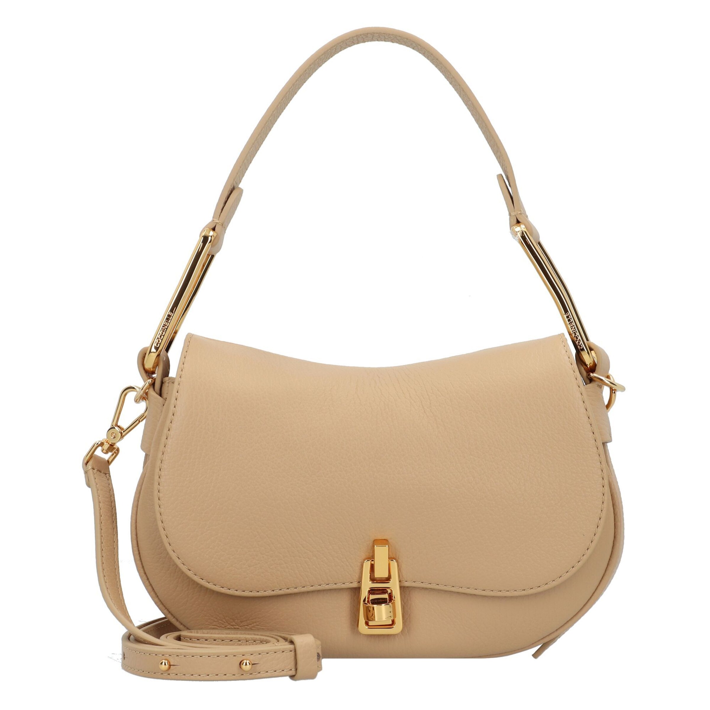 Borsa a mano di Coccinelle in beige: frontale