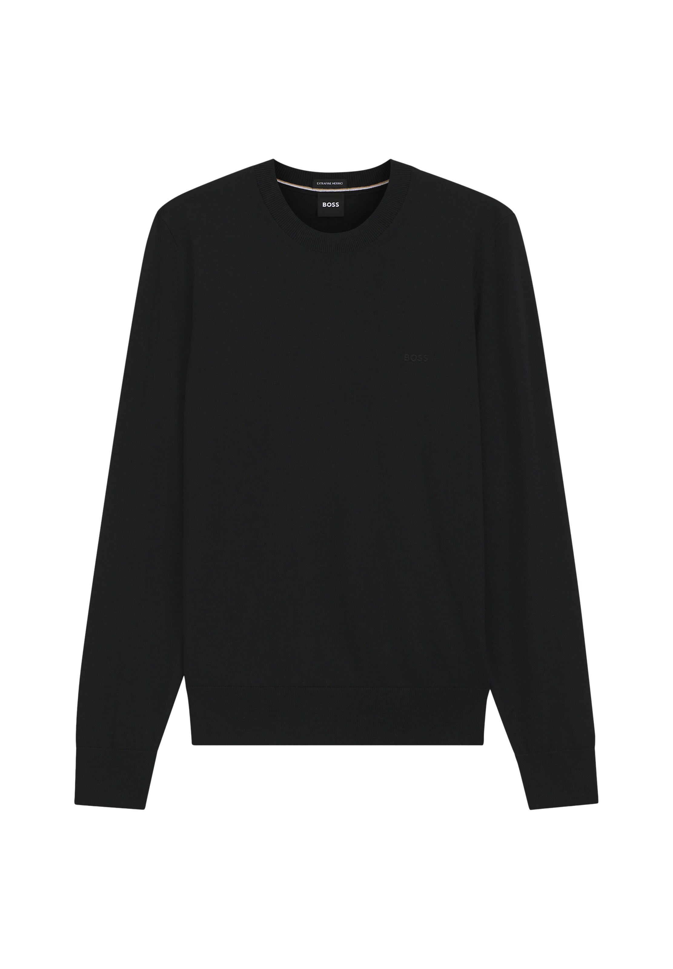BOSS Pullover 'H-Leno-L' in Schwarz: Vorderseite