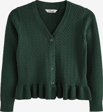 CLARKS Gebreid vest in Groen: voorkant
