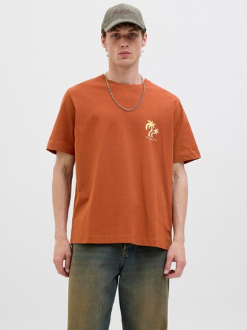 JACK & JONES Tričko 'JORCanggu' – hnědá