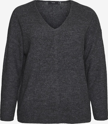 Pull-over 'Lefile' Vero Moda Curve en gris : devant