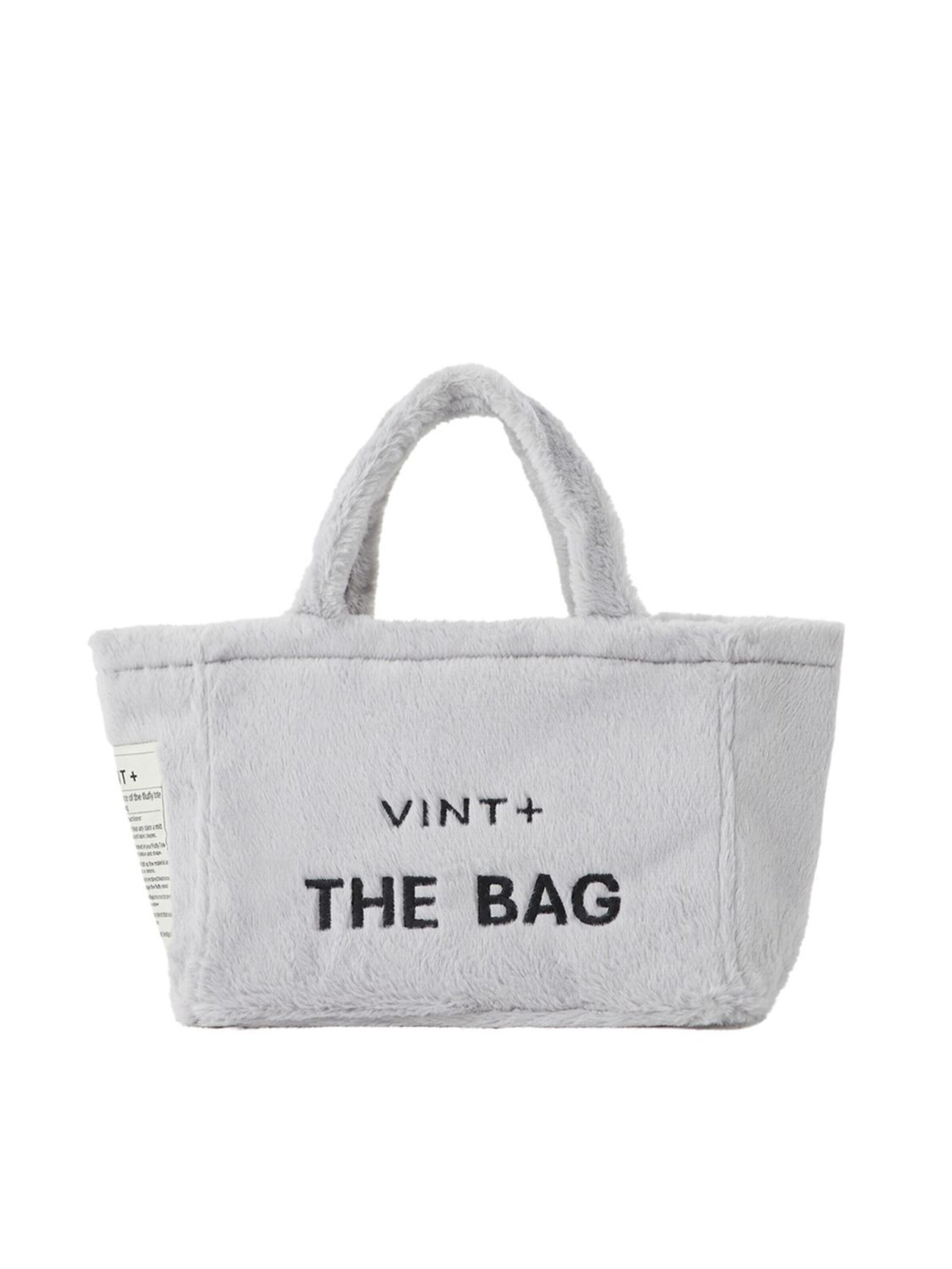 VINT+ Håndtaske 'Fluffy Bag Small' i grå