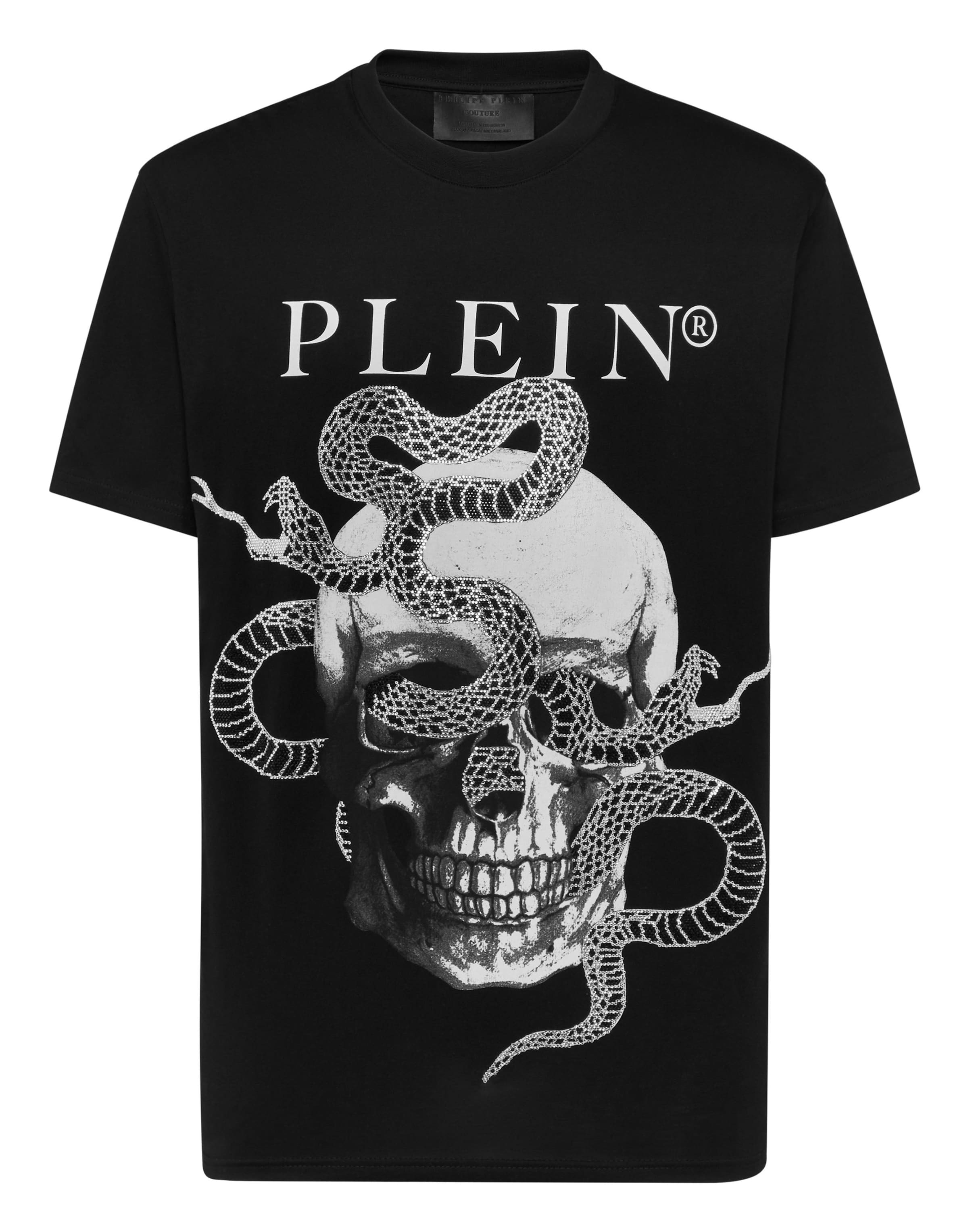 T-Shirt 'Skull' Philipp Plein en noir : devant