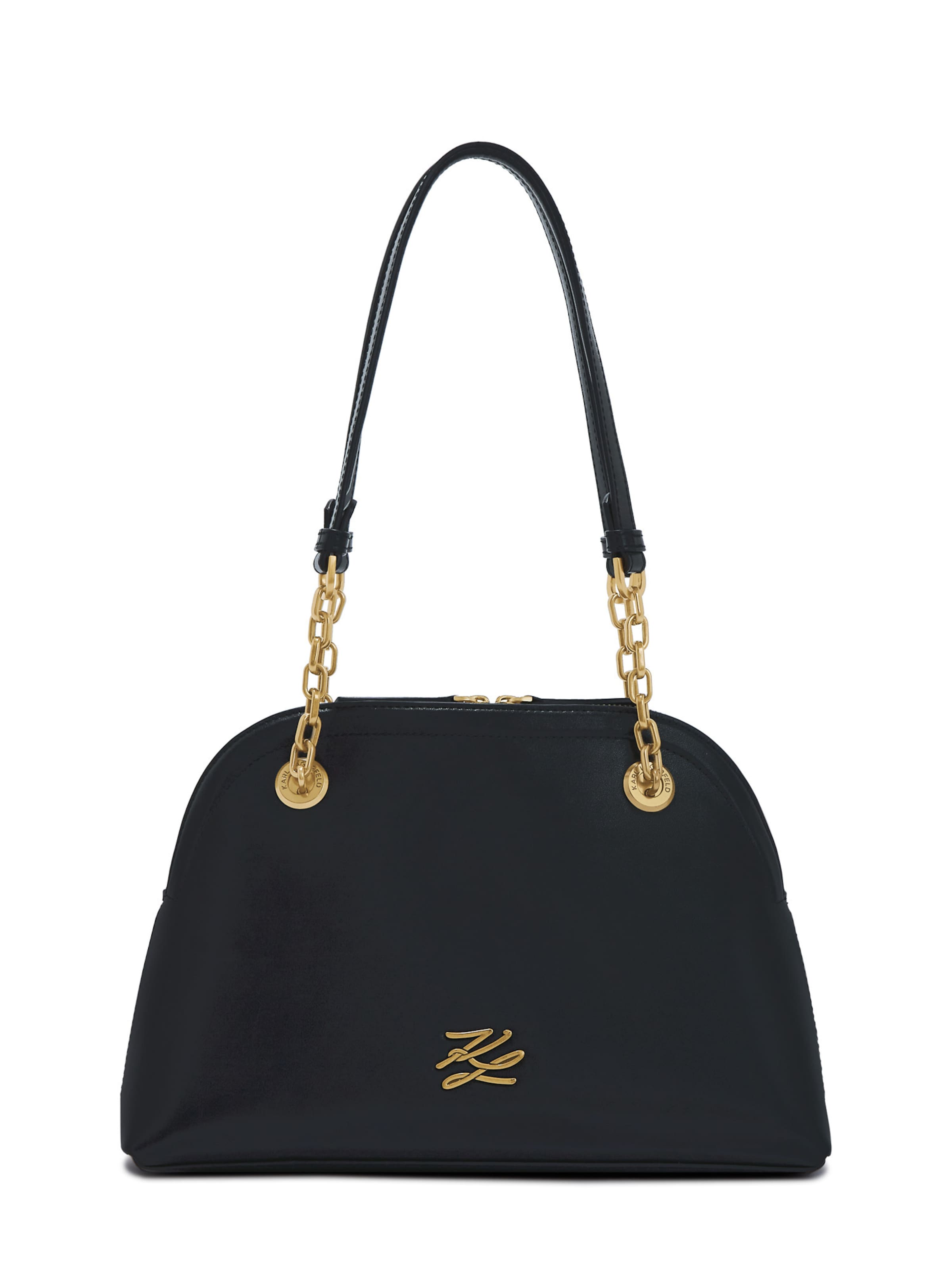 Borsa a spalla di Karl Lagerfeld in nero: frontale