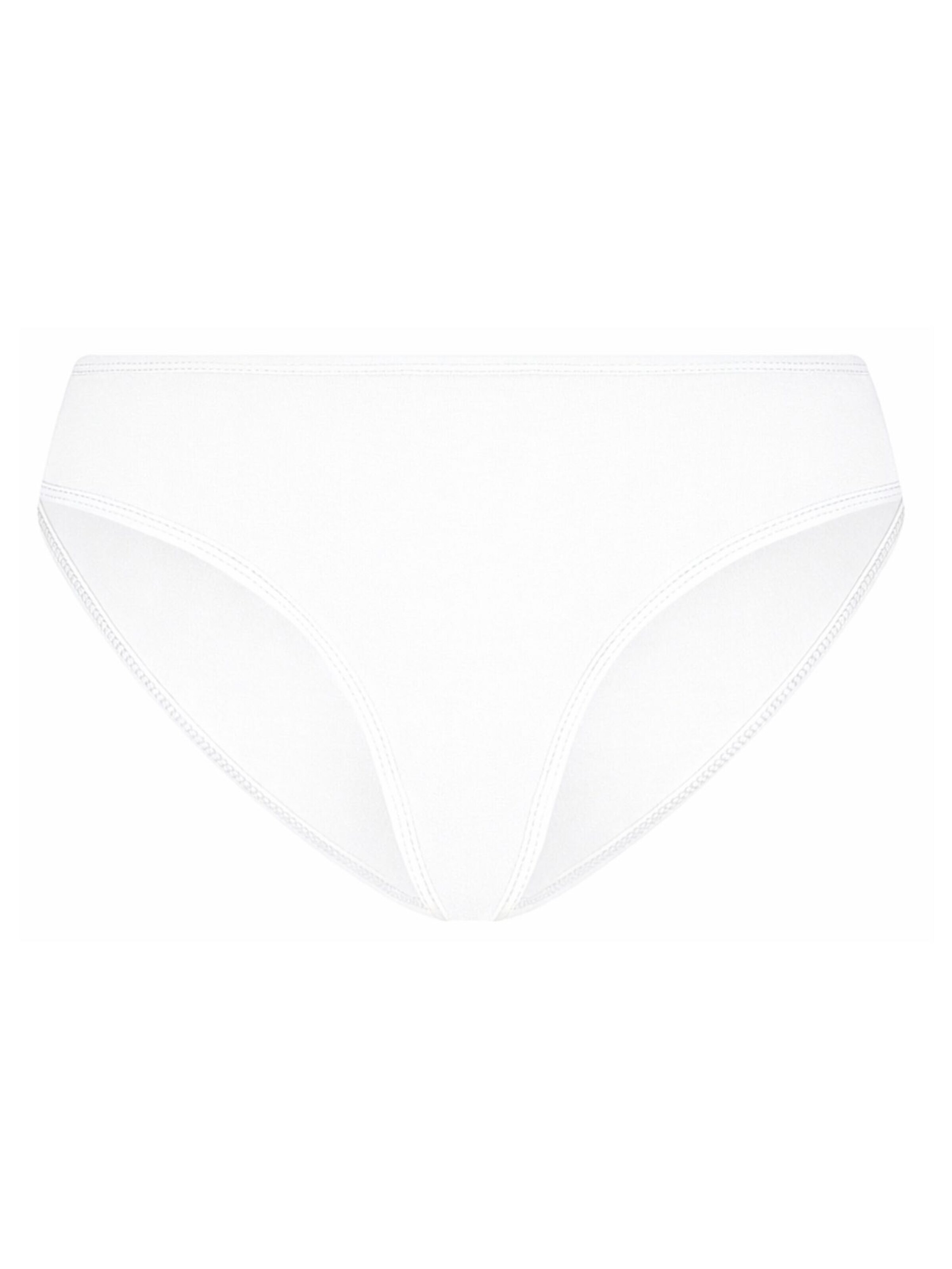 Albero Natur Slip 'Klassischer Bio-Baumwoll Damen Slip'‌‌ in Weiß: Vorderseite