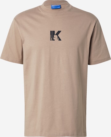KARL LAGERFELD JEANS - Camiseta en beige: frente