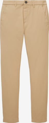Coupe slim Pantalon chino TOM TAILOR en beige : devant