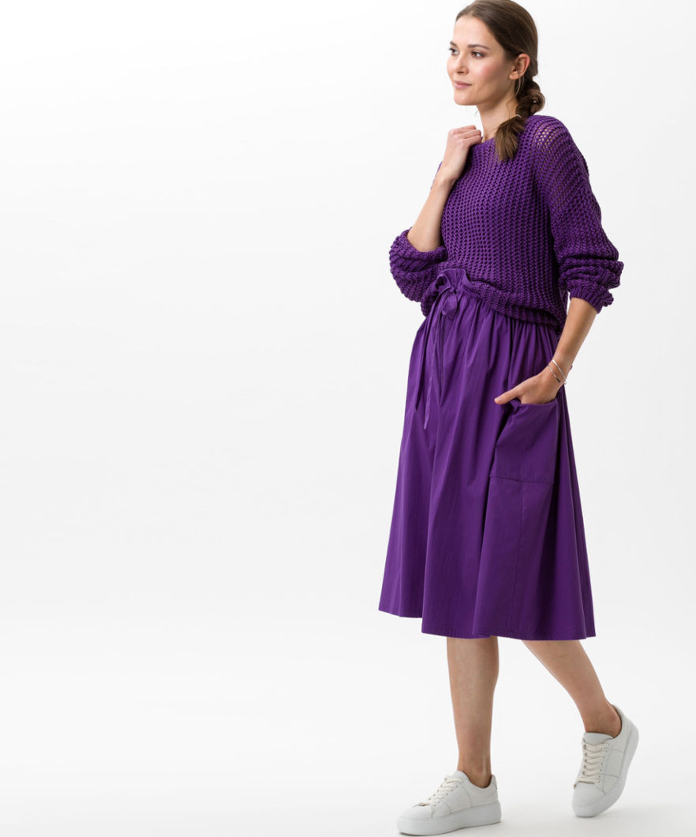 Frauen Pullover & Strick BRAX Pullover 'Liz' in Dunkellila - WH26606 Frauen Pullover & Strick BRAX Pullover 'Liz' in Dunkellila - WH26606
